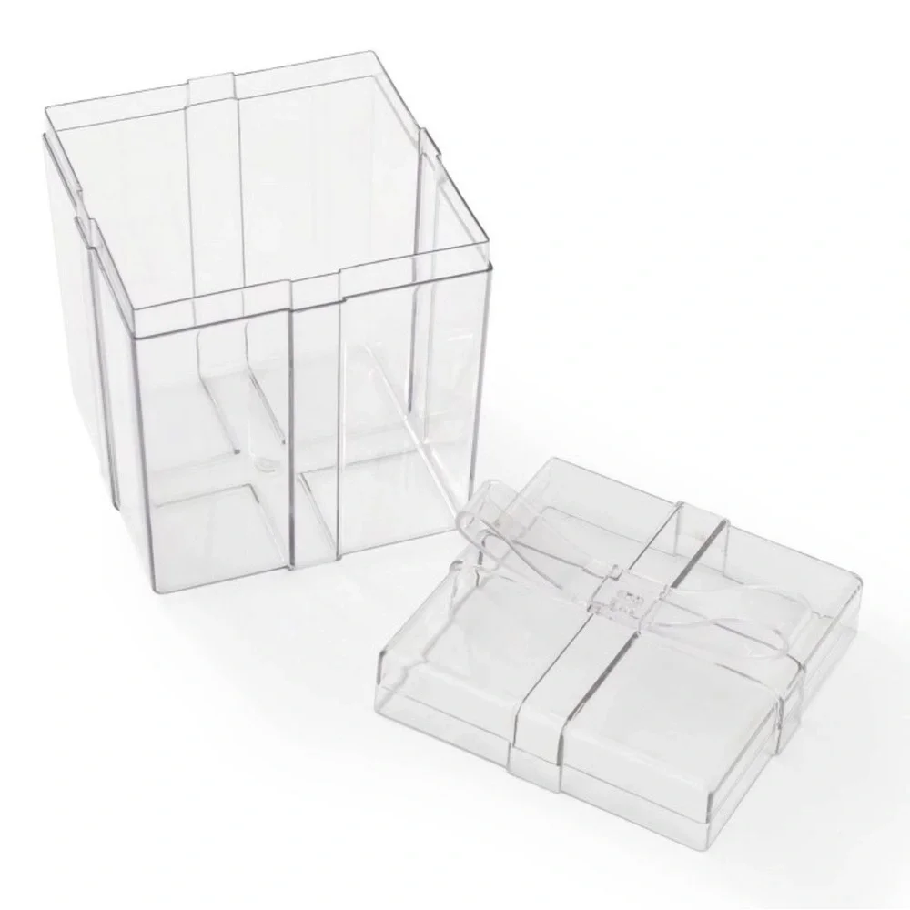 CLEAR ACRYLIC BOW GIFT BOX